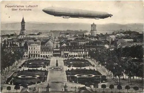Zeppelin über Karlsruhe -755780
