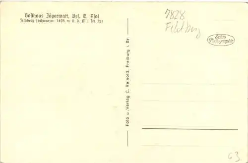 Feldberg - Gasthaus Jägermatt -756248