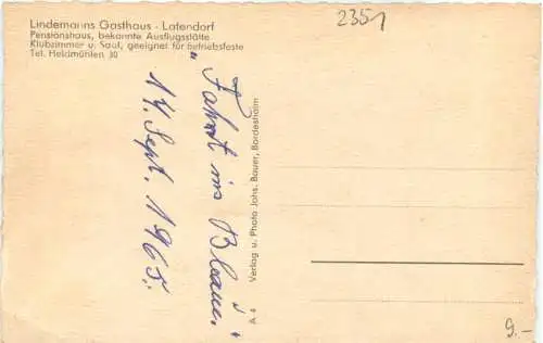 Latendorf - Krs. Segeberg - Lindemanns Gasthaus -756218