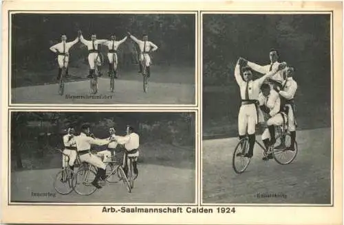Calden - Arb. Saalmannschaft 1924 - Fahrrad -756766
