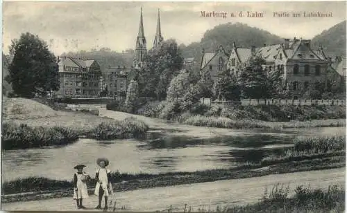 Marburg an der Lahn - Partie am Lahnkanal -756856