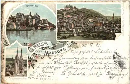 Gruss aus Marburg - Litho -756962
