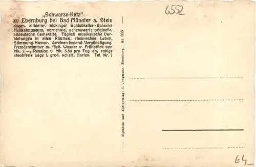 Bad Münster am Stein-Ebernburg - Schwarze Katz -756908