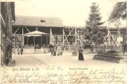 Bad Münster am Stein - Brunnen Promenade -756978