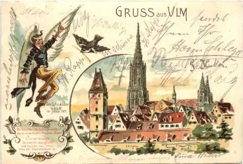 Gruss aus Ulm - Litho -757080