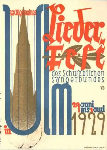 Ulm - Liederfest 1929 -757342