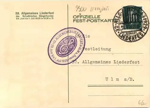 Ulm - Liederfest 1929 -757342