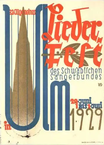 Ulm - Liederfest 1929 -757336