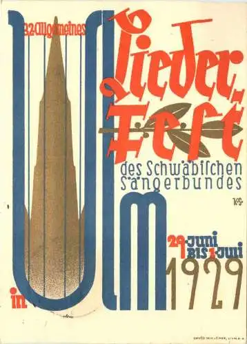 Ulm - Liederfest 1929 -757348