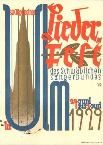 Ulm - Liederfest 1929 -757340