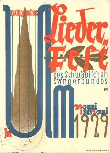 Ulm - Liederfest 1929 -757338
