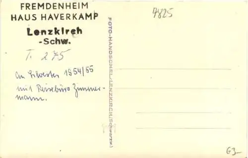 Lenzkirch - Fremdenheim Hans Harerkamp -757488