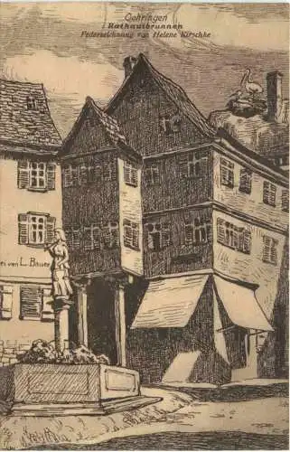 Oehringen - Rathausbrunnen -757640