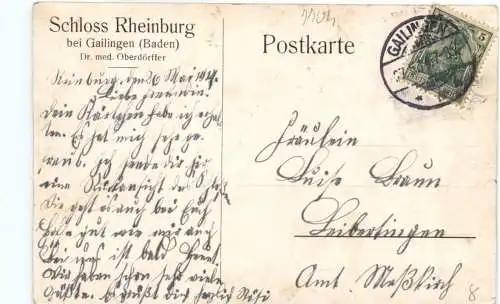 Schloss Rheinburg bei Gailingen -758114