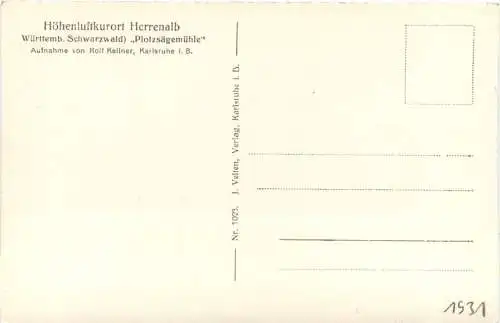 Plötz Sägemühle bei Herrenalb -758728