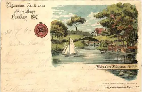 Hamburg - Gartenbau Aussellung 1897 - Litho -758834