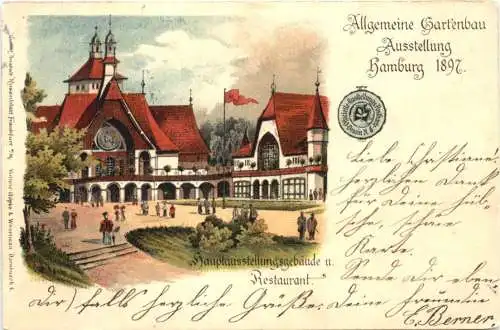 Hamburg - Gartenbau Aussellung 1897 - Litho -758828