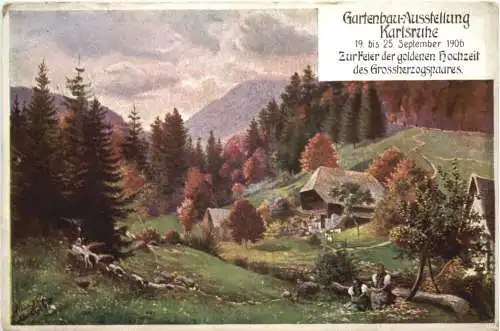 Karlsruhe - Gartenbau Aussellung 1906 -758836