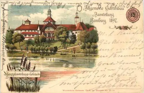 Hamburg - Gartenbau Aussellung 1897 - Litho -758832