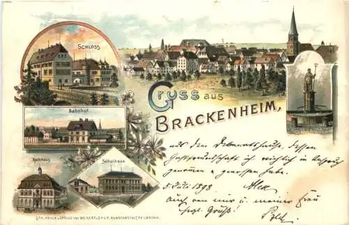Gruss aus Brackenheim - Litho -759516
