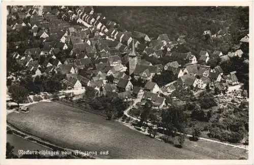 Neckarweihingen vom Flugzeug aus -759604
