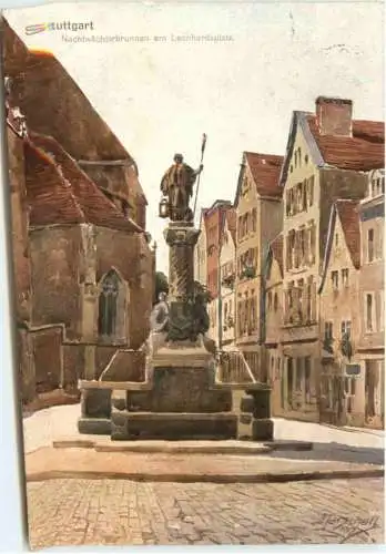 Stuttgart - Nachtwächterbrunnen -760268