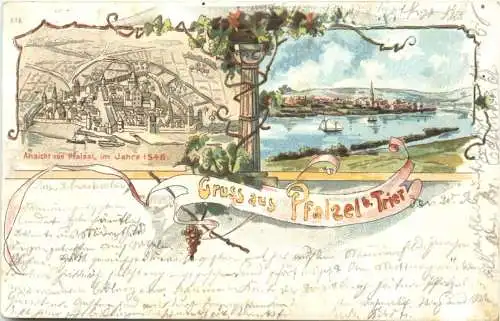 Gruss aus Pfalzel bei Trier - Litho -760574