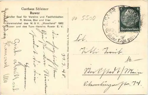 Trier Ruwer - Gasthaus Schleimer -760530