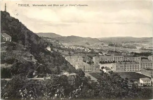 Trier - Mariensäule und Horn Kaserne -760826