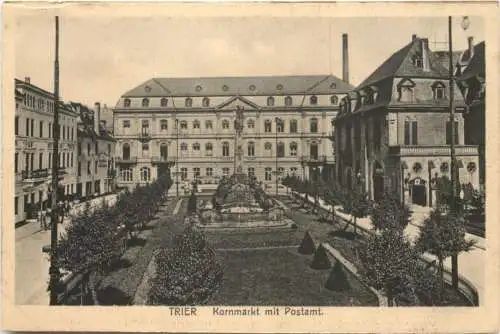 Trier - Kornmarkt mit Postamt -760926