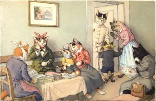 vermenschlichte Katzen -761406