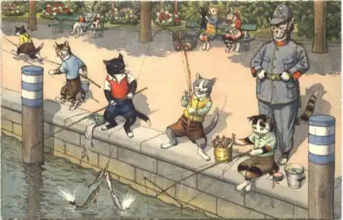 vermenschlichte Katzen -761402