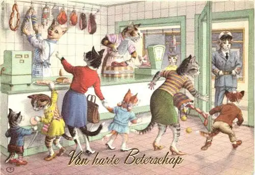 vermenschlichte Katzen -761390