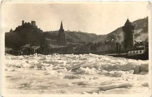 Der veireiste Rhein bei Oberwesel 1929 -761602