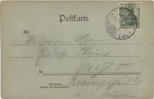 Dresden - Palais mit Teich -761764