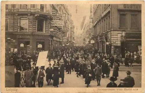 Leipzig - Petersstrasse vom Markt aus -761714