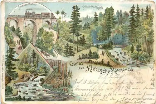 Gruss aus Klotzsche-Königswald - Litho -761802