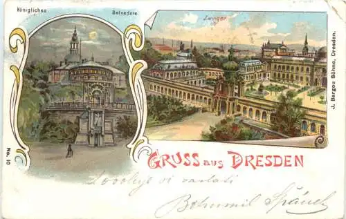 Gruss aus Dresden - Litho -761808