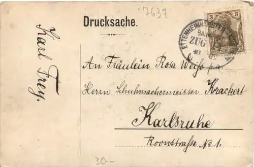 Ettenheim - Einjährige 1909 - Studentika -761932