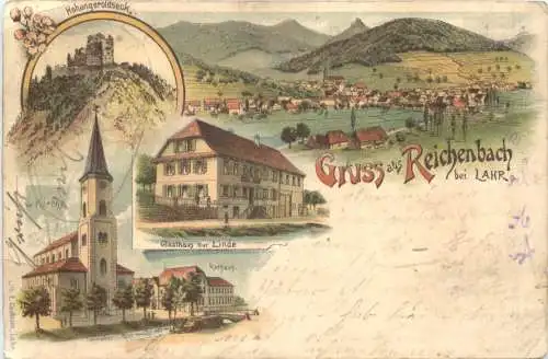 gruss aus Reichenbach bei Lahr - Litho -761928