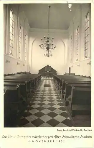 Aachen - Einweihung Annakirche 1951 -762062