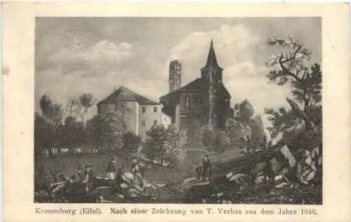 Kronenburg Eifel im Jahre 1840 -762120