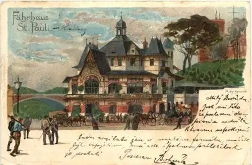 Fährhaus St. Pauli - Litho - Kley -762336