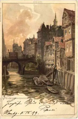 Hamburg - Ellernthorsbrücke - Litho -762322