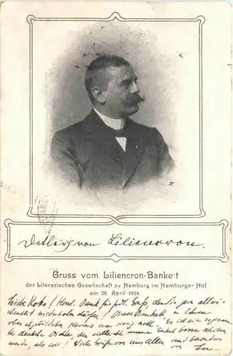 Hamburg - Gruss vom Liliencron Bankett 1904 -762400