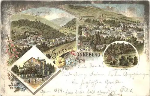 Gruss aus Sonneberg in Thüringen - Litho -762478