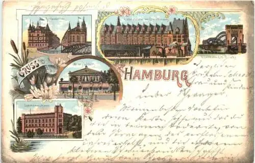 Gruss aus Hamburg - Litho -762626