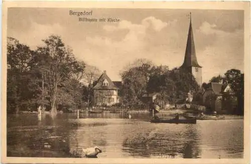 Bergedorf - Billbassin mit Kirche -762680