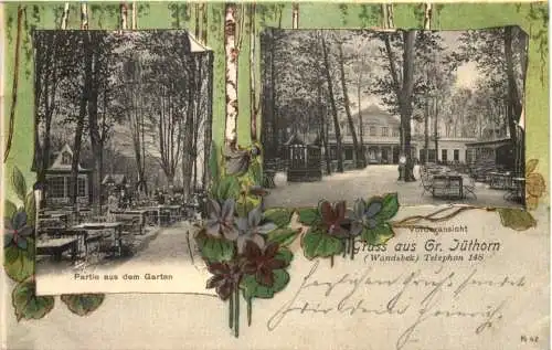 Gruss aus Gr. Jüthorn Wandsbek - Litho -762634