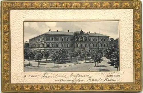 Augsburg - Justiz Palast - Prägekarte -763216